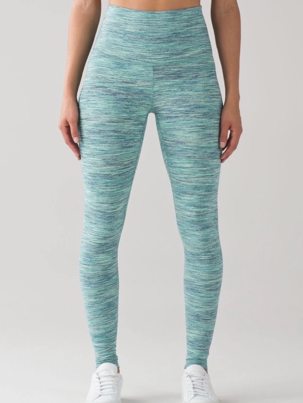 Lululemon Athletica Wunder Under High Rise Space Dye Leggings Teal